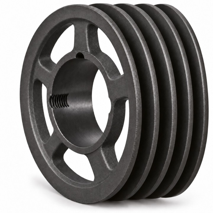 Koło pasowe SPA 400/4 pod Taper Lock 3020 — Hubber — autorska wizualizacja poglądowa, bez tulei