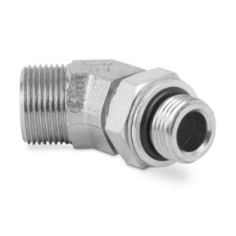 Przyłączka kolankowa 45st z przeciwnakrętką M27x2 M30x2 22L 7635-22LM-1 (106510.1)