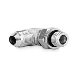 Przyłączka kolankowa z przeciwnakrętką 1/2” BSP-3/4” JIC 5230-08-08