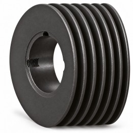 Koło pasowe SPA 150/6 pod Taper Lock 2517 — Hubber — autorska wizualizacja poglądowa, bez tulei