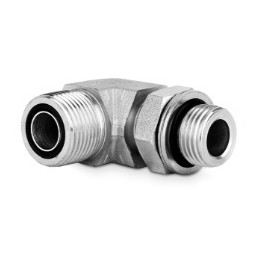 Przyłączka kolankowa z przeciwnakrętką 1/4” BSP-1” ORFS 405116