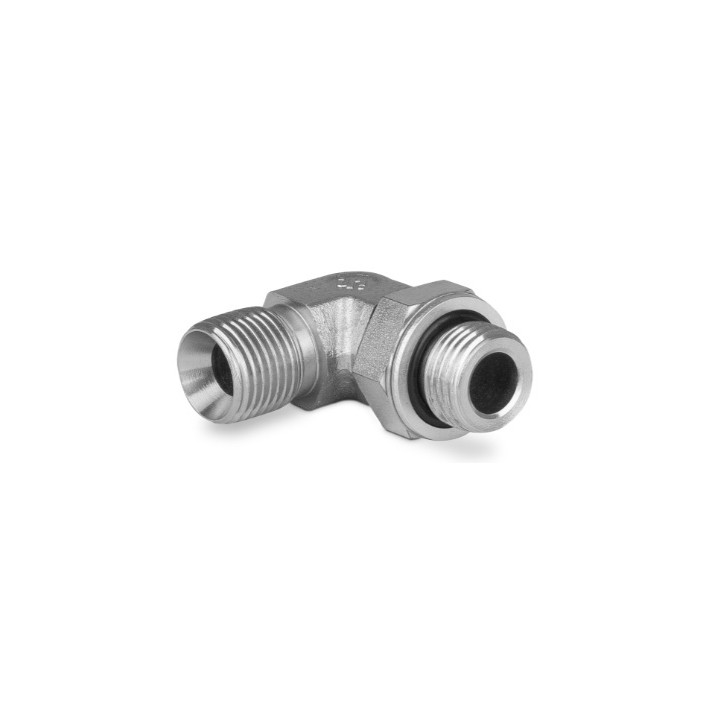 Przyłączka kolankowa z przeciwnakrętką 3/4” BSP-1/2” BSP 3900-12-08