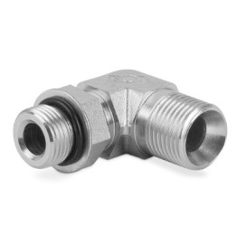 Przyłączka kolankowa z przeciwnakrętką 3/4”UNF-1/2” BSP 3920-08-08