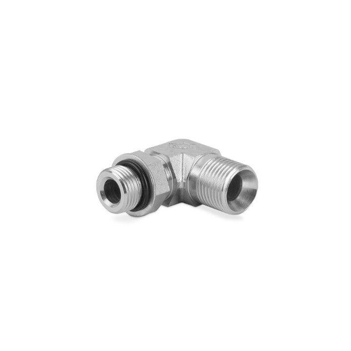 Przyłączka kolankowa z przeciwnakrętką 3/4”UNF-1/2” BSP 3920-08-08