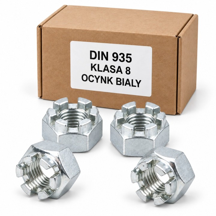 DIN 935-1, klasa 8 — własna ilustracja neutralnego opakowania