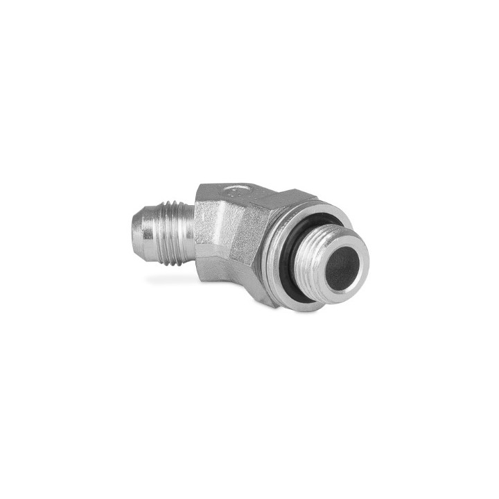 Przyłączka kolankowa z przeciwnakrętką 45° 3/8” BSP-3/4” JIC 5235-06-08
