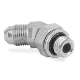 Przyłączka kolankowa z przeciwnakrętką 45st. M12x1.5 1/2 JIC 204802.3
