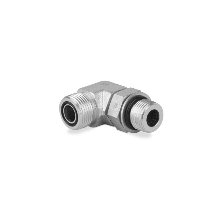 Przyłączka kolankowa z przeciwnakrętką 7/16” UNF-9/16” ORFS 6200-04-06