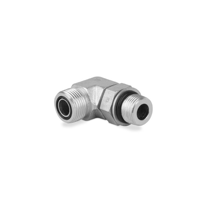 Przyłączka kolankowa z przeciwnakrętką 9/16” UNF-9/16” ORFS 6200-06-06