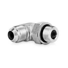 Przyłączka kolankowa z przeciwnakrętką M16x1,5-9/16” JIC 204513.3