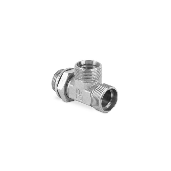Przyłączka trójnikowa nastawna niesymetryczna z przeciwnakrętką BSP 1/2" M22x1,5 14S 7610-14SR-1 (106718.1)