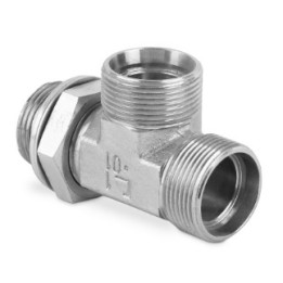Przyłączka trójnikowa nastawna niesymetryczna z przeciwnakrętką BSP 3/8" M18x1,5 12L 7610-12LR-1 (106707.1)