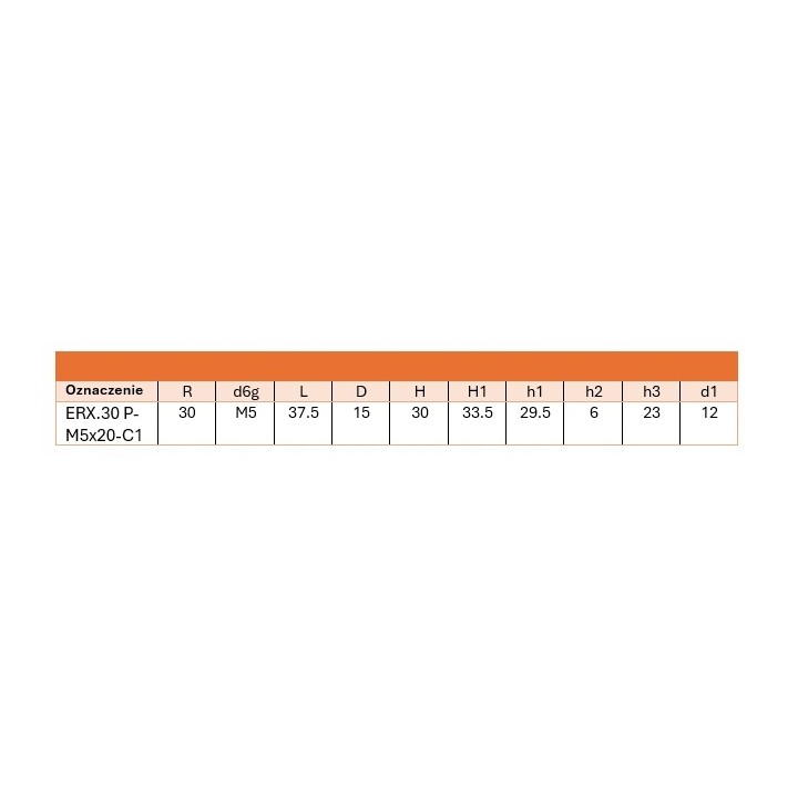 Rękojeść nastawna M5x20 234011-C1
