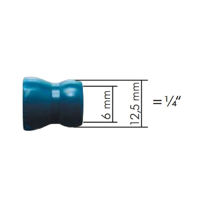 Stopka magnetyczna z zaworem ,2x13 modułów 1/4 i 2 dysze 24 mm