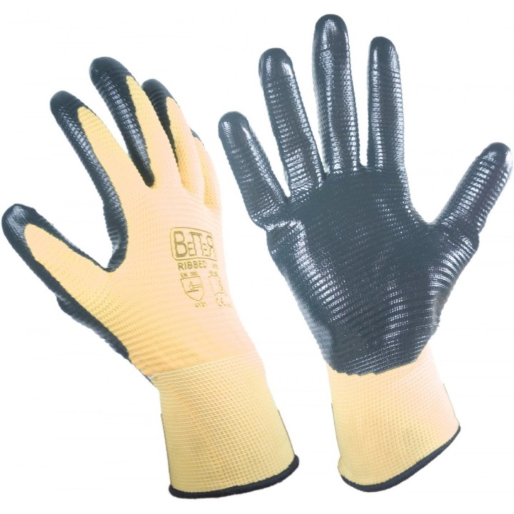 Rękawice ochronne RIBBED 1 para, rozmiar 10