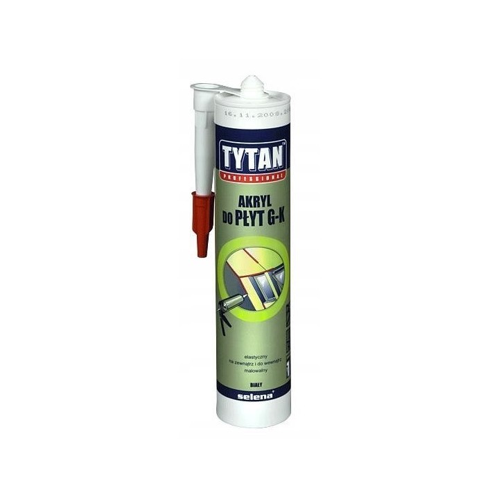 Akryl TYTAN do płyt gipsowo-kartonowych 280 ml bi