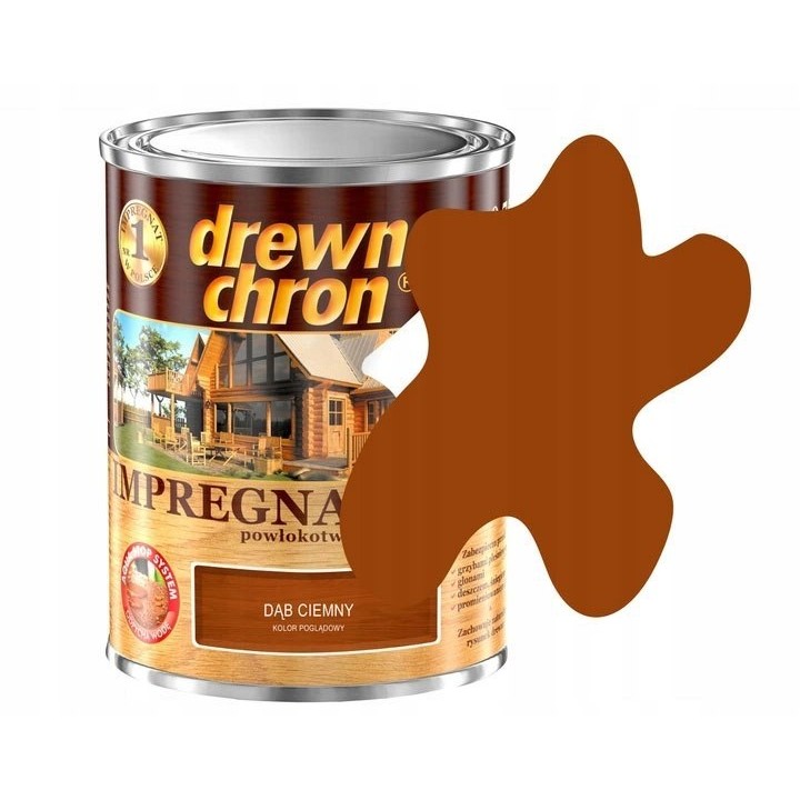 Drewnochron impregnat powłokotwórczy dąb ciemny 0.75 l