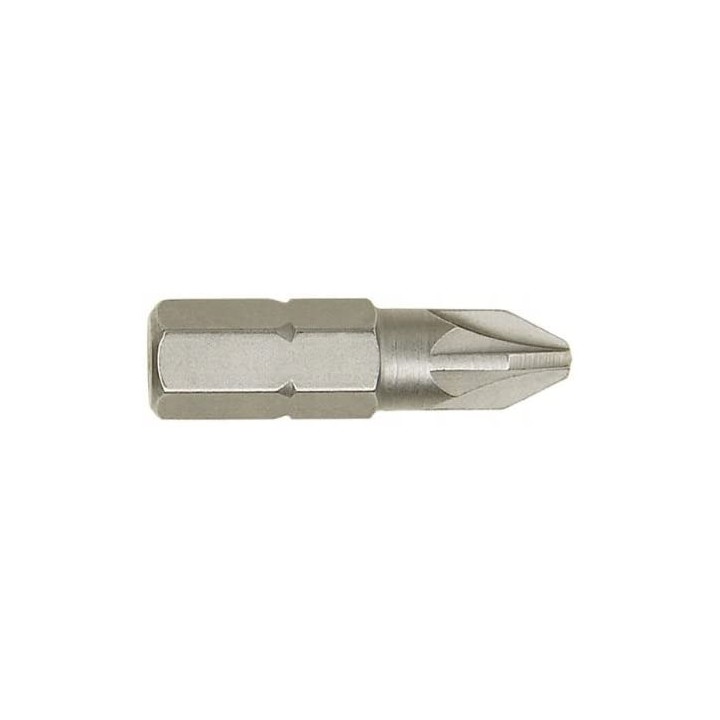 Grot typu pozidriv tin-tytanowy 1/4' 25 mm komplet 10 szt PZ2