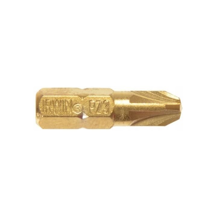 Grot typu pozidriv tin-tytanowy 1/4' 25 mm komplet 10 szt PZ3