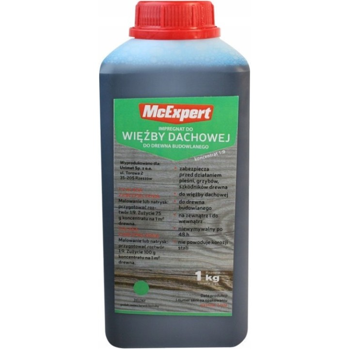 Impregnat, do więźby dachowej koncentrat 1:9 1 kg