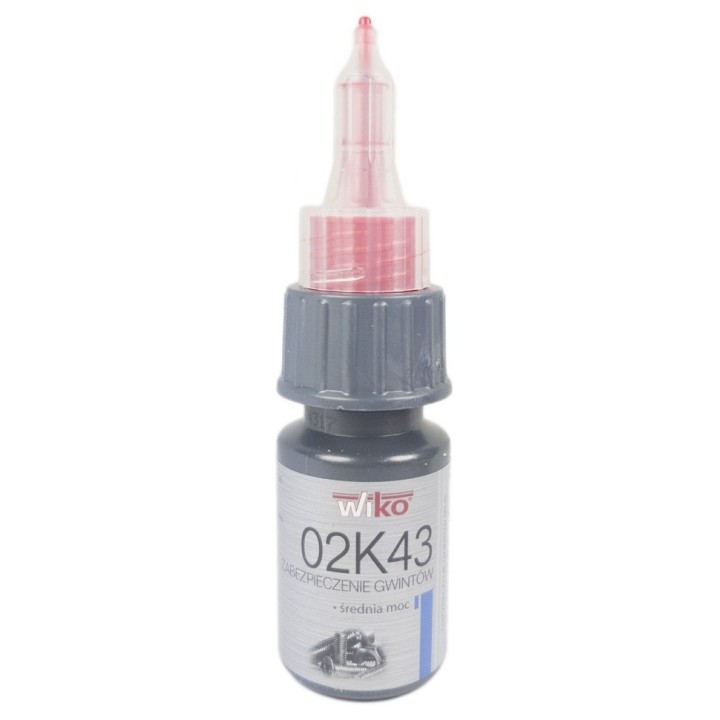 Klej 02K43 WIKO zabezpieczanie gwintu 10 ml