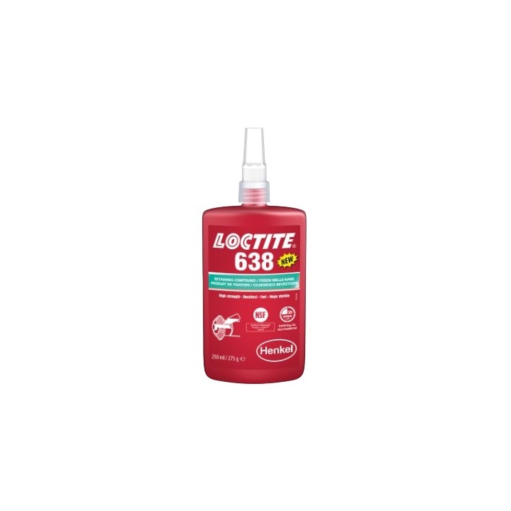 Klej do mocowania współosiowego Loctite 638 250 ml