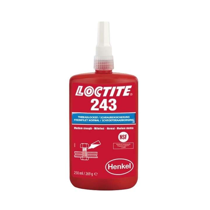 Klej do zabezpieczenia gwintów Loctite 243 250 ml