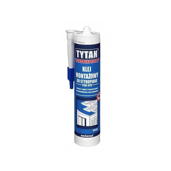 Klej montażowy 310 ml TYTAN styropian