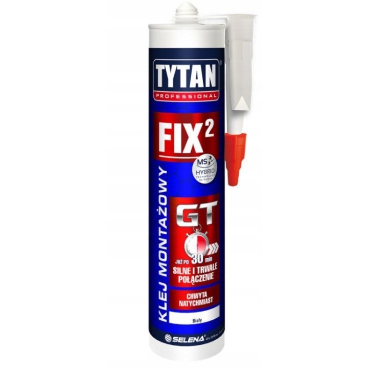 Klej montażowy FIX2 GT 290 ml biały