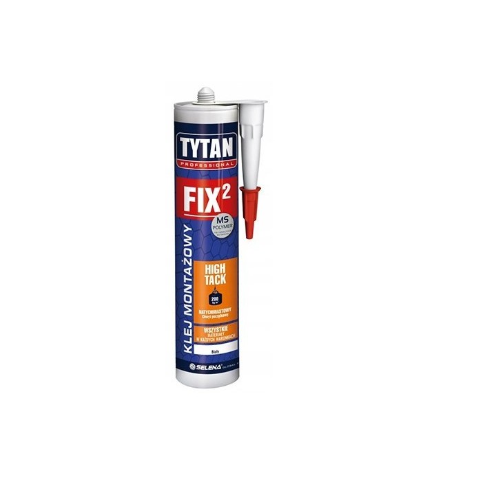 Klej montażowy FIX2 high tack 290 ml biały