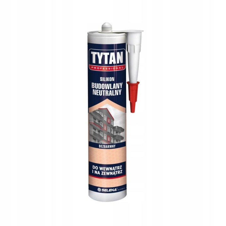 Silikon neutralny budowlany TYTAN 280 ml brązowy