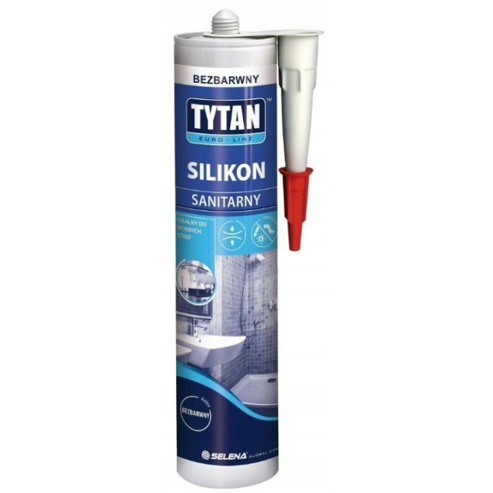 Silikon sanitarny EURO-LINE 280 ml biały
