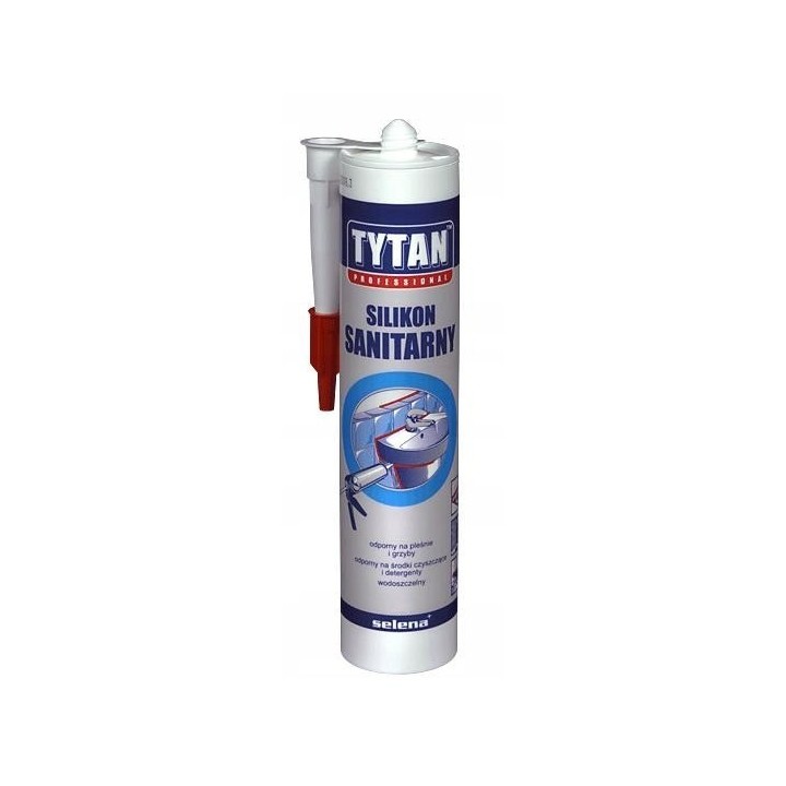 Silikon sanitarny TYTAN 280 ml biały