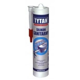 Silikon sanitarny TYTAN 280 ml szary