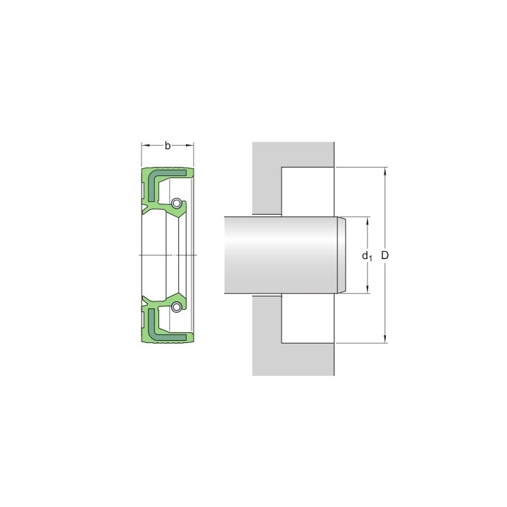 Uszczelniacz simering 28X52X7 HMSA10 RG SKF