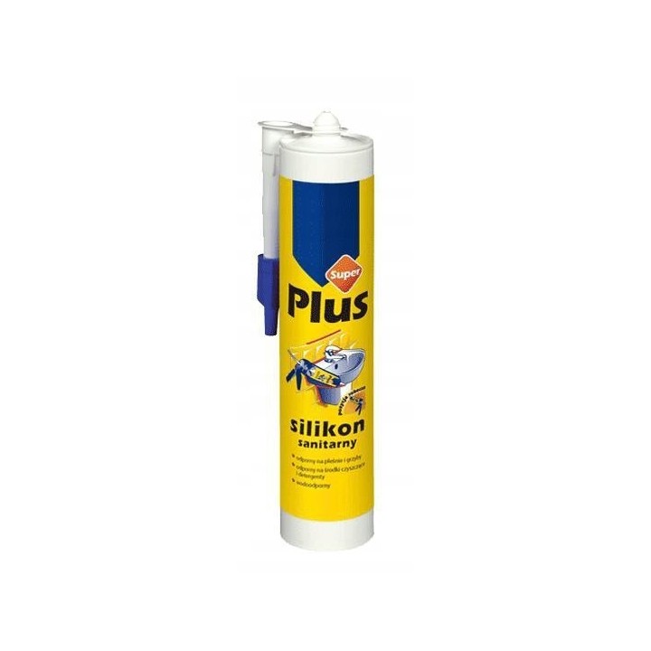 Silikon SUPER PLUS sanitarny 280 ml bezbarwny