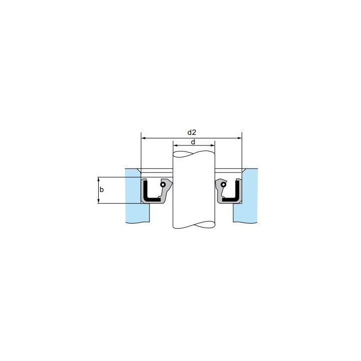 Uszczelniacz simering 30x45x8 nierdzewna sprężyna