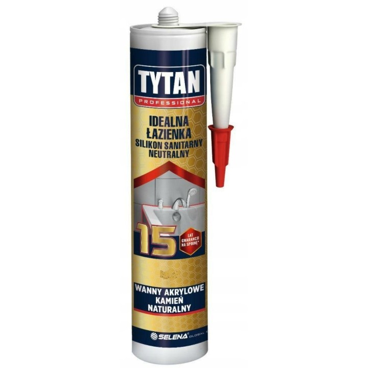 Silikon TYTAN sanitarny idealny dom 280 ml bezbarwny