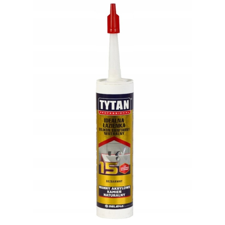 Silikon TYTAN sanitarny idealny dom 280 ml bezbarwny