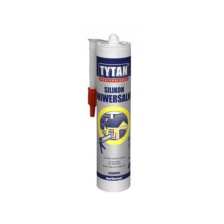 Silikon uniwersalny TYTAN 280 ml szary