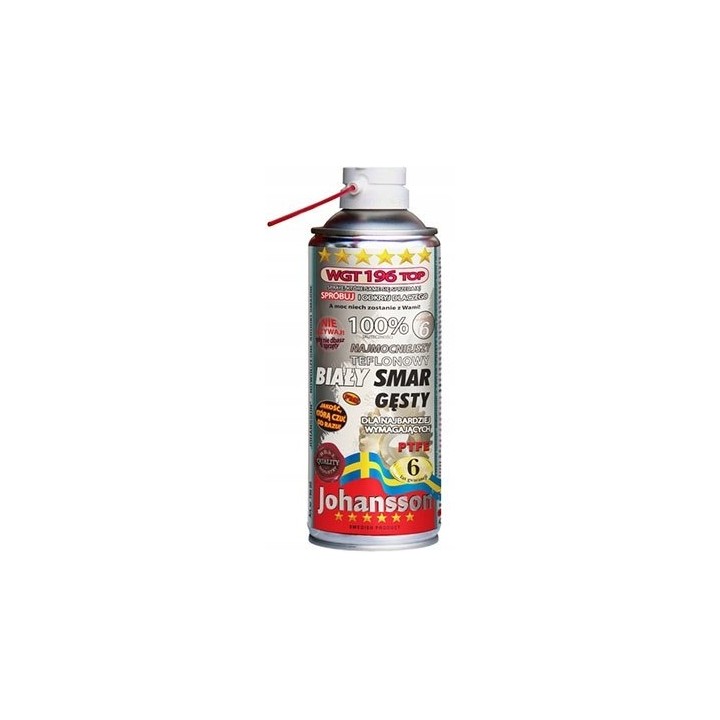 Smar biały z PTFE WGT 196 TOP Johansson 400 ml