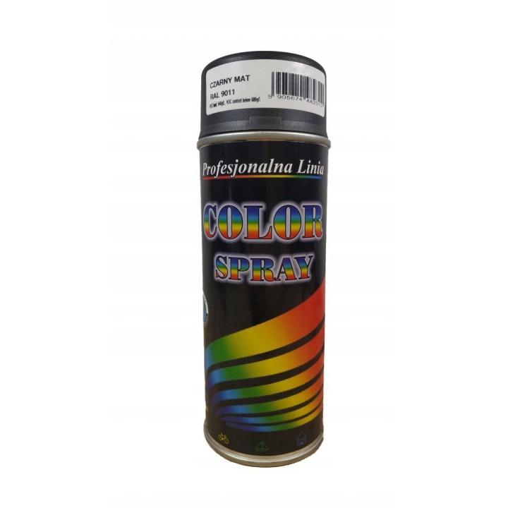Spray 400 ml czarny mat