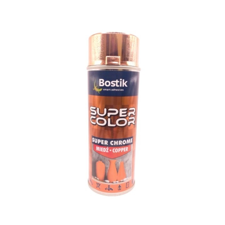 Spray SUPER color 400 ml chrom miedziany