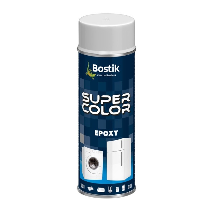 Spray SUPER color 400 ml epoxy biały półpołysk