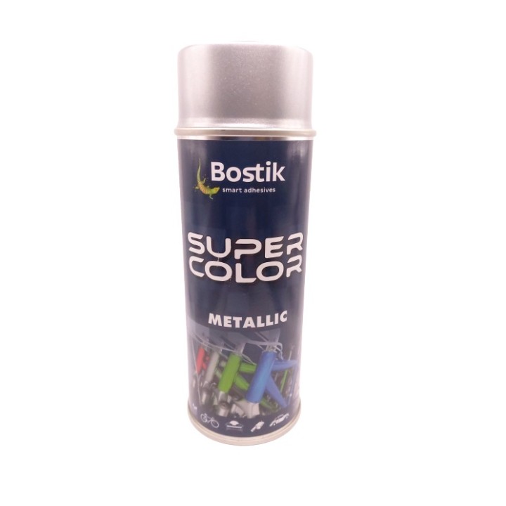 Spray SUPER color 400 ml metalic srebrny