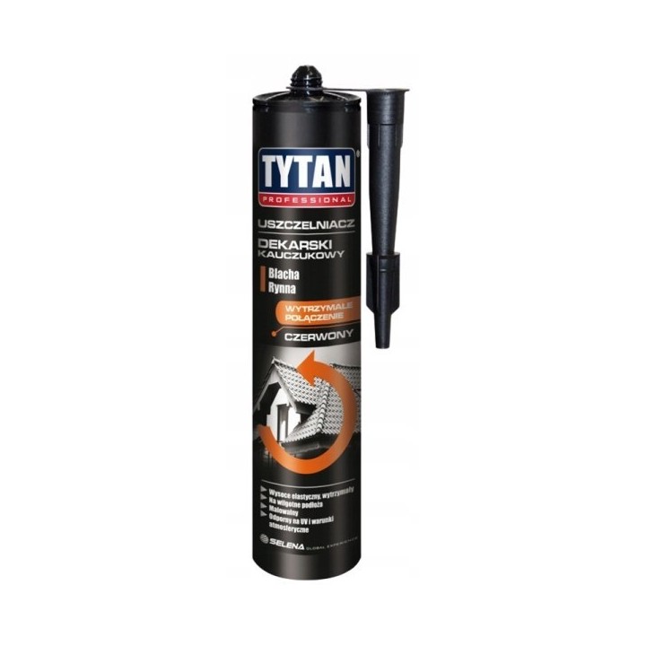 Uszczelniacz dekarski TYTAN 280 ml czerwony