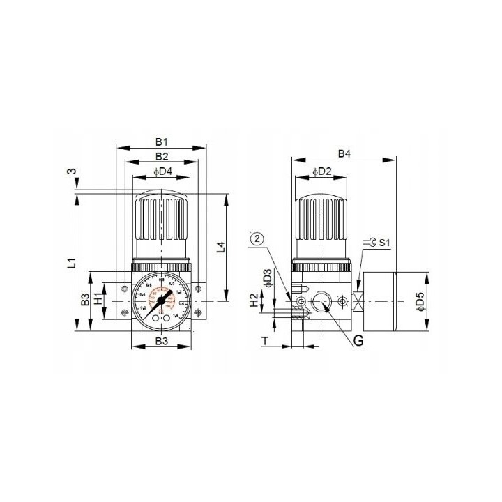 Zawór redukcyjny G1/4" 0.5-12bar