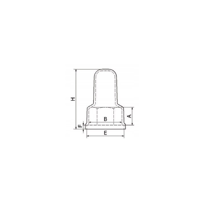 Maskownica o wydłużonym kształcie M24/H70 szara 1 szt.