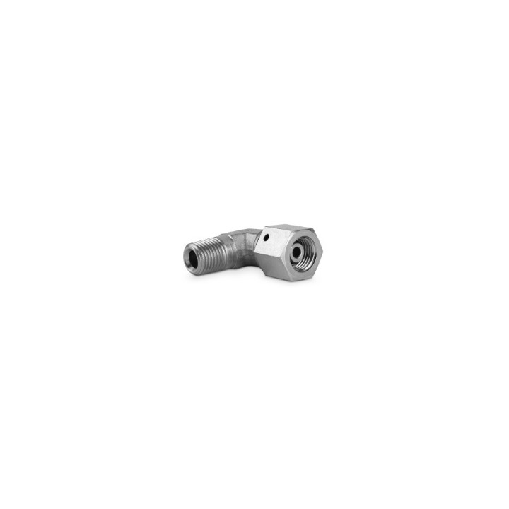 Złączka kolankowa z nakrętką obrotową 1/2” BSPT-1/2” BSP 4600-08