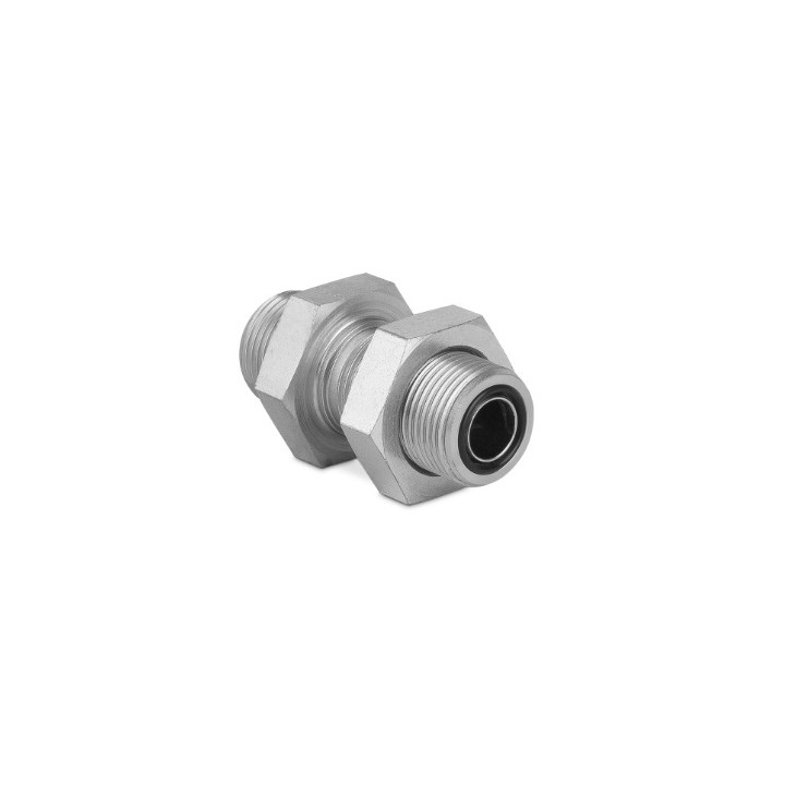 Złączka prosta grodziowa z przeciwnakrętką 1 7/16” ORFS-1 7/16” ORFS 6050-15